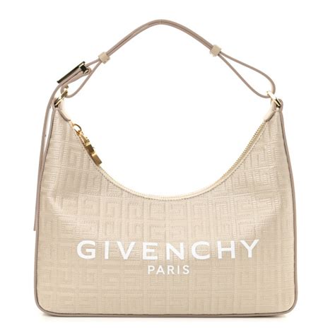 Givenchy Moon Cut Out Small Shoulder Bag in 4G Logo Coated 